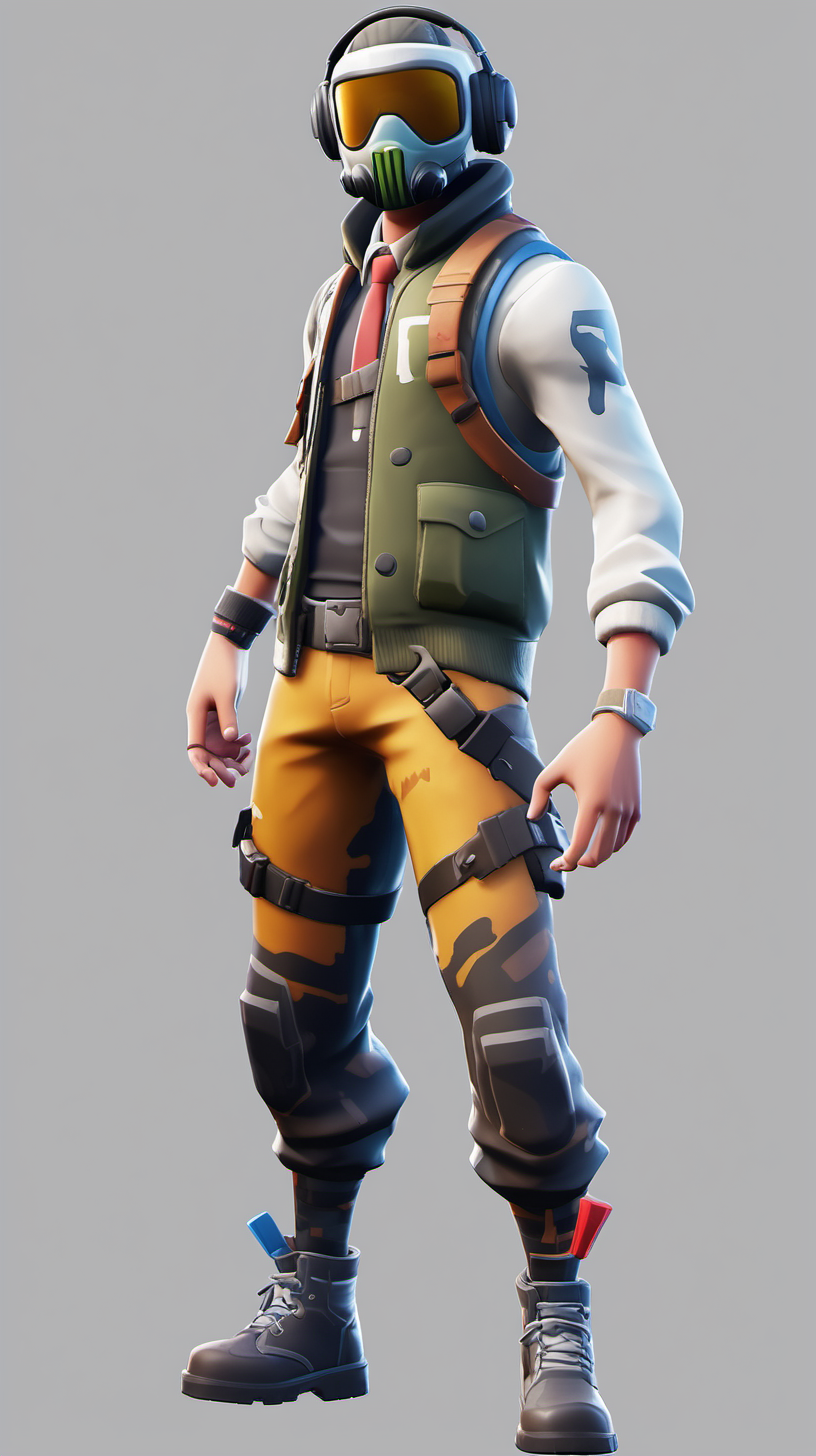 fortnite skin with a clear background
