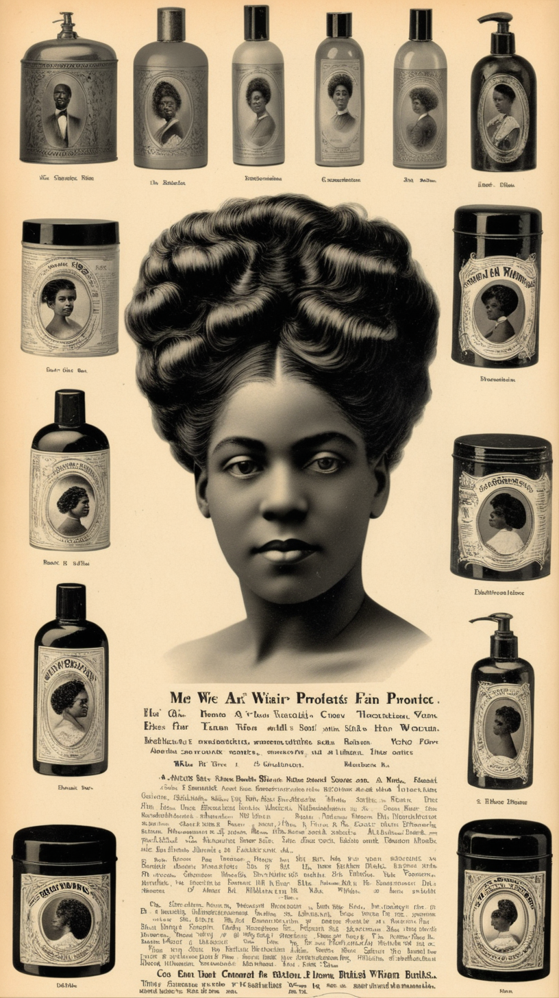 1900s Hair products for black women