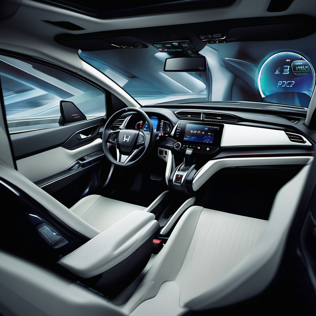 Interior design futuristic nearly Honda flat seat big