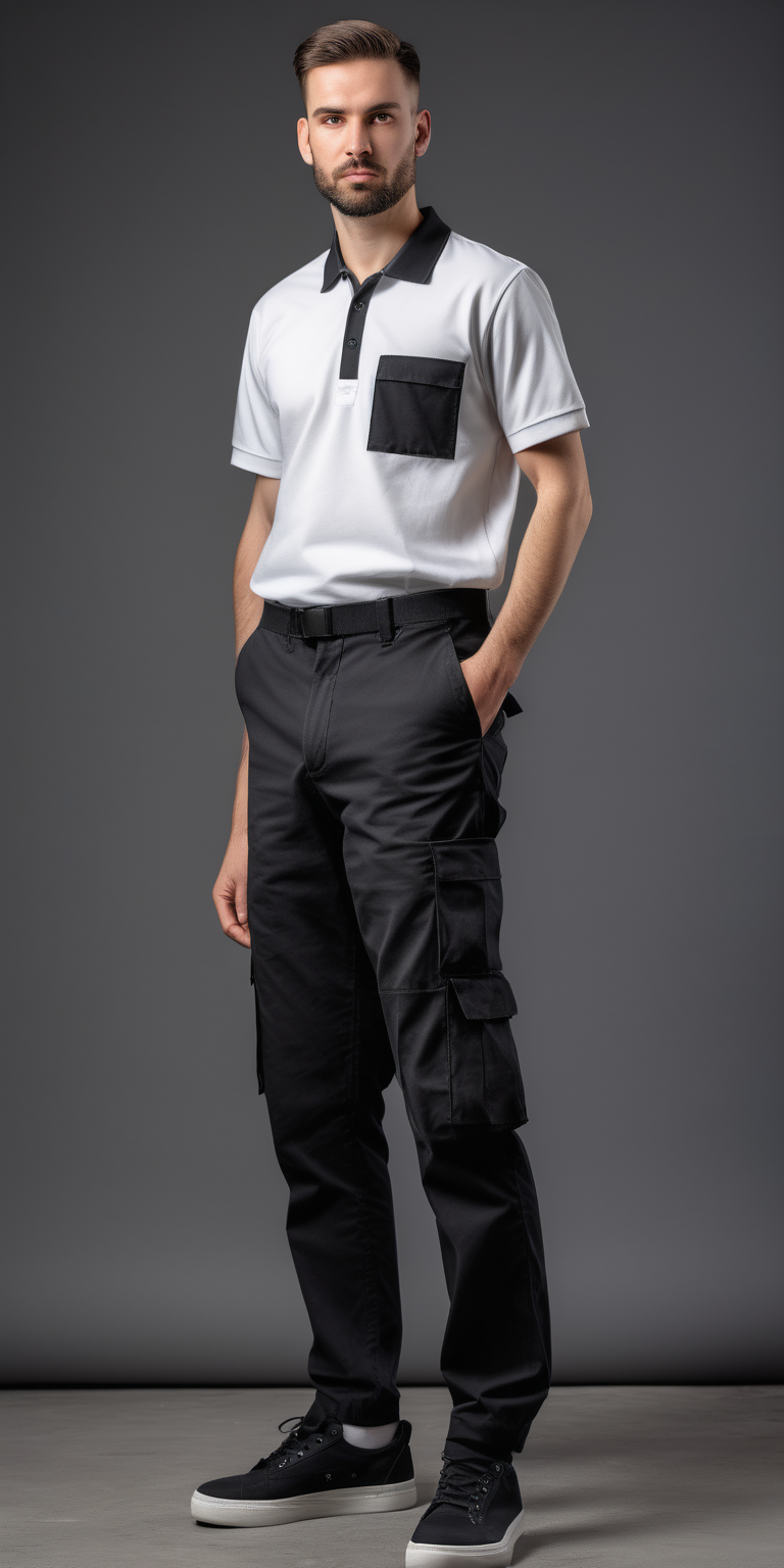 Man Wearing Black Polo Shirt and Gray Dress Pants · Free Stock Photo