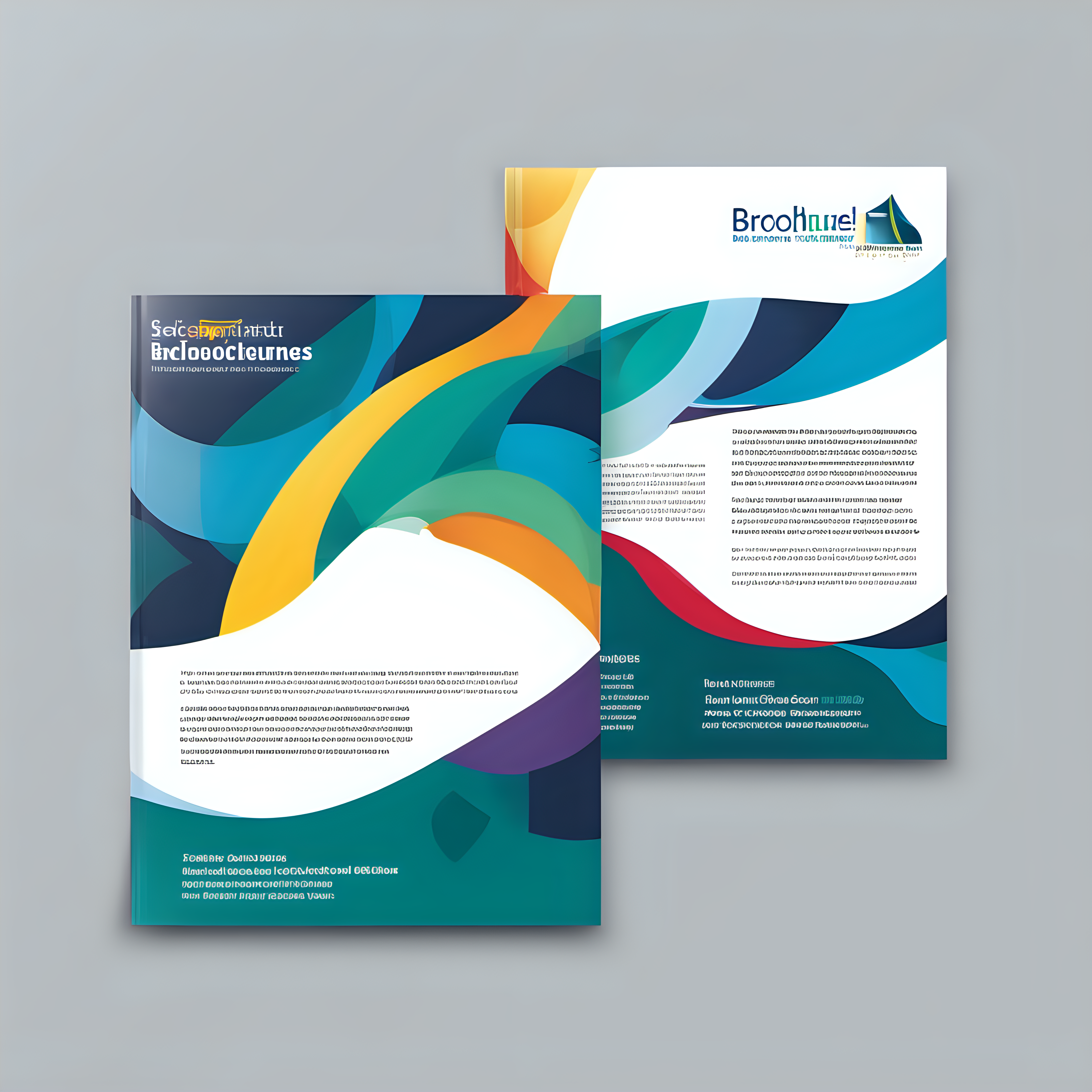  Cover design for brochures in the education
