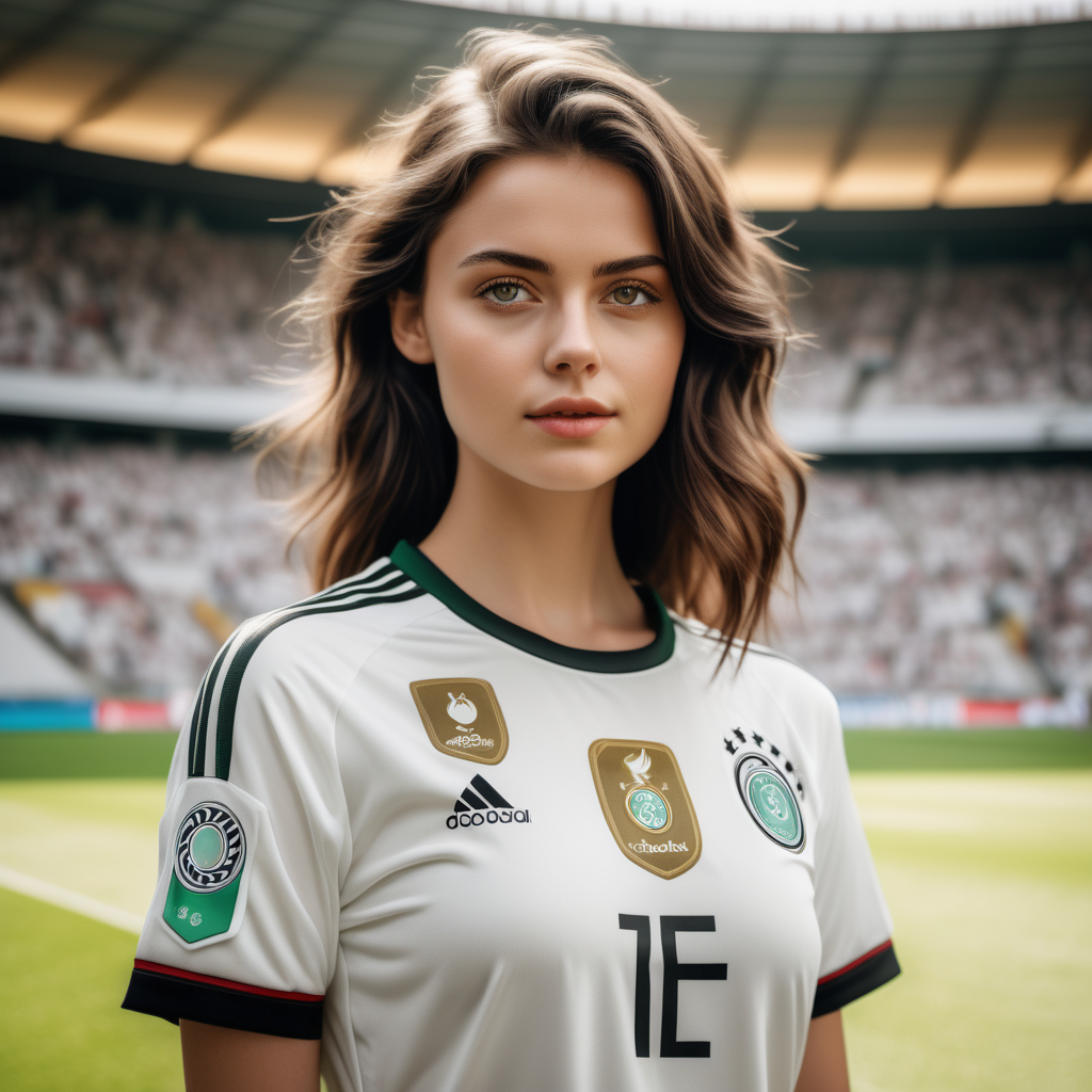 https://r2.erweima.ai/stablediffusion/c0b36b6ae7b34fc7af0d08bf60b832af_ComfyUI_115275_.png

Erstelle ein fotorealistisches Bild des brünetten models aus dem Bild, das mit Kodak Gold 400 Film aufgenommen wurde. sie trägt ein dfb trikot im stadion

