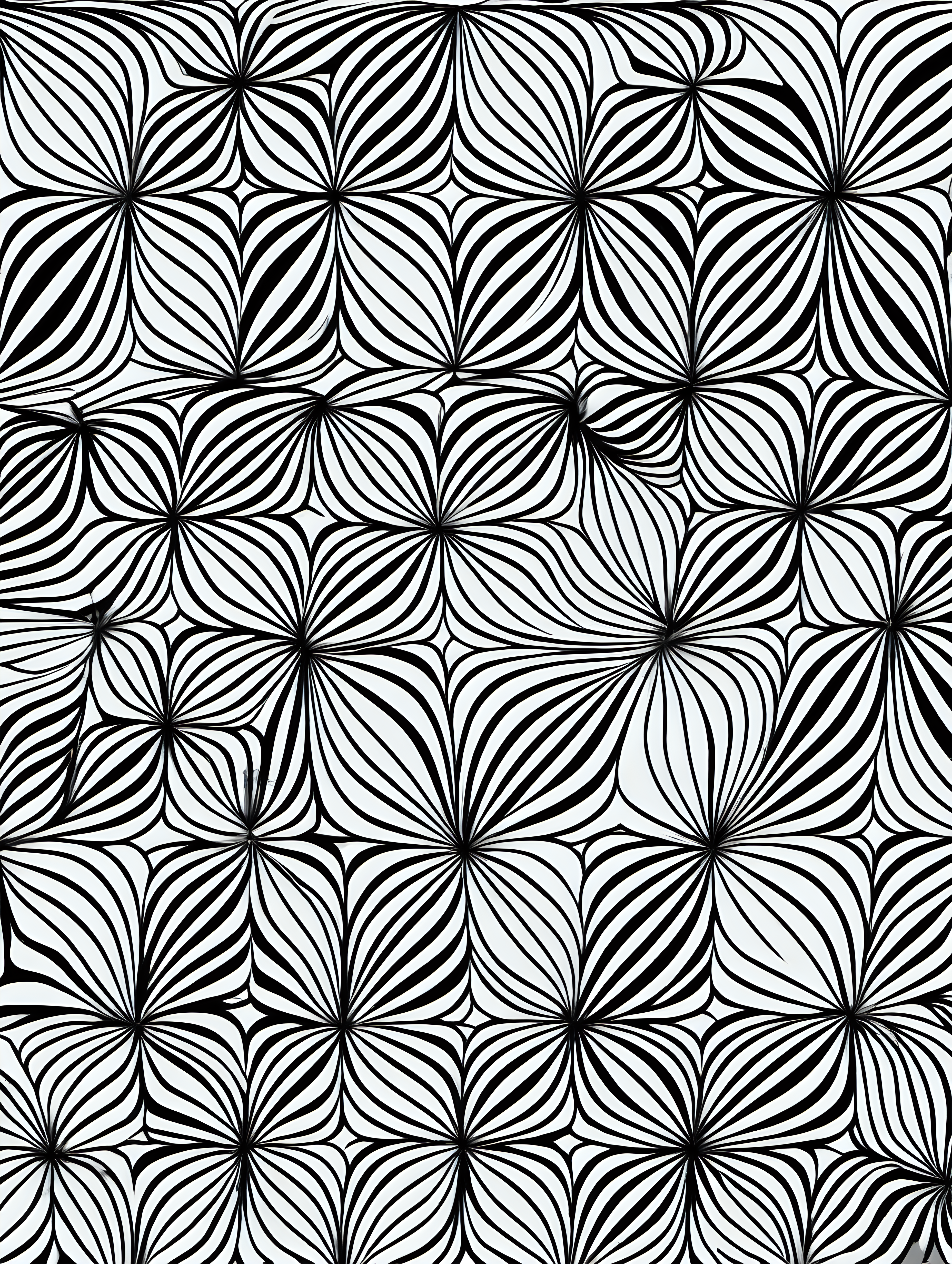 geometrical patterns ,coloring page, simple draw, no colors, 