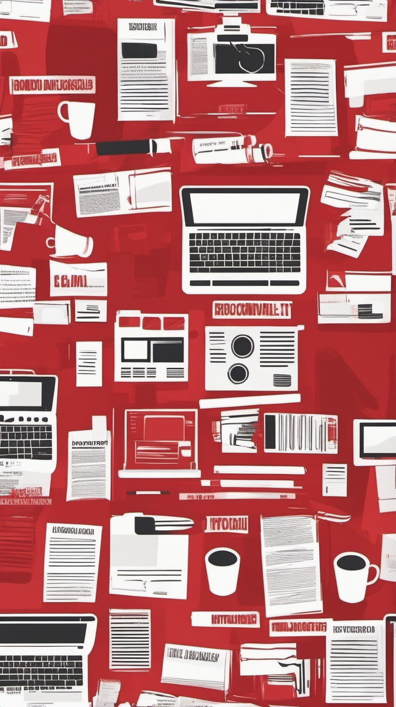journalistic background red