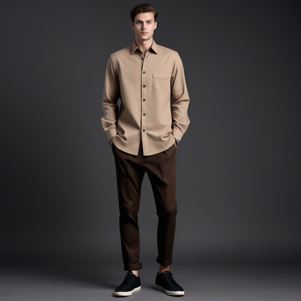 Beige shirts for men, The wardrobe classic