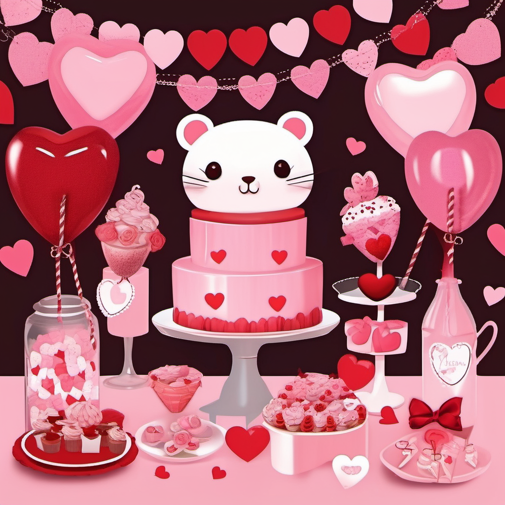 Valentines cute party