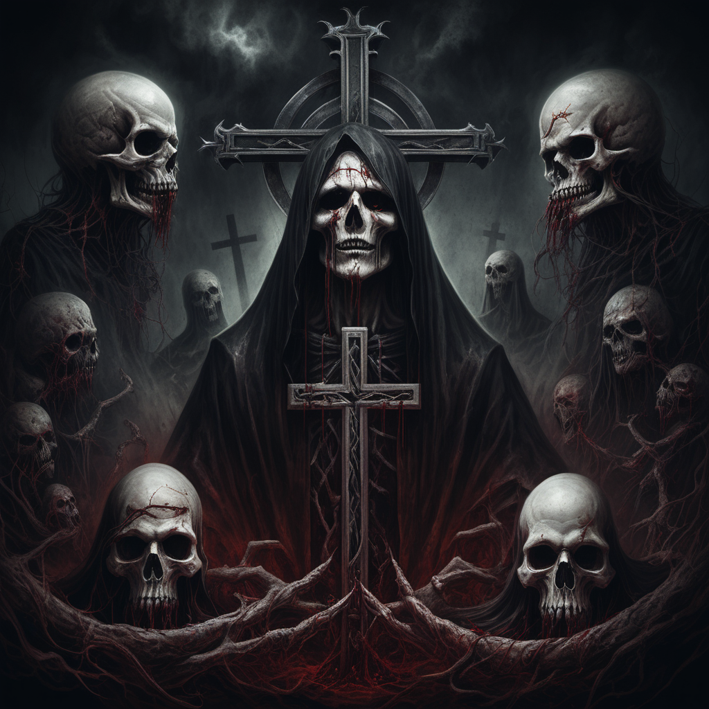 Metal band CruenTum and the Cross piercing the Sinner horror