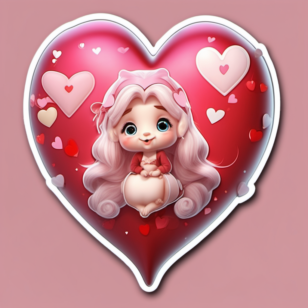 
sticker, valentine heart,  so cute,  big,
fairytale, incredibly high detail, 16k, octane rendering, gorgeous, ultra wide angle.