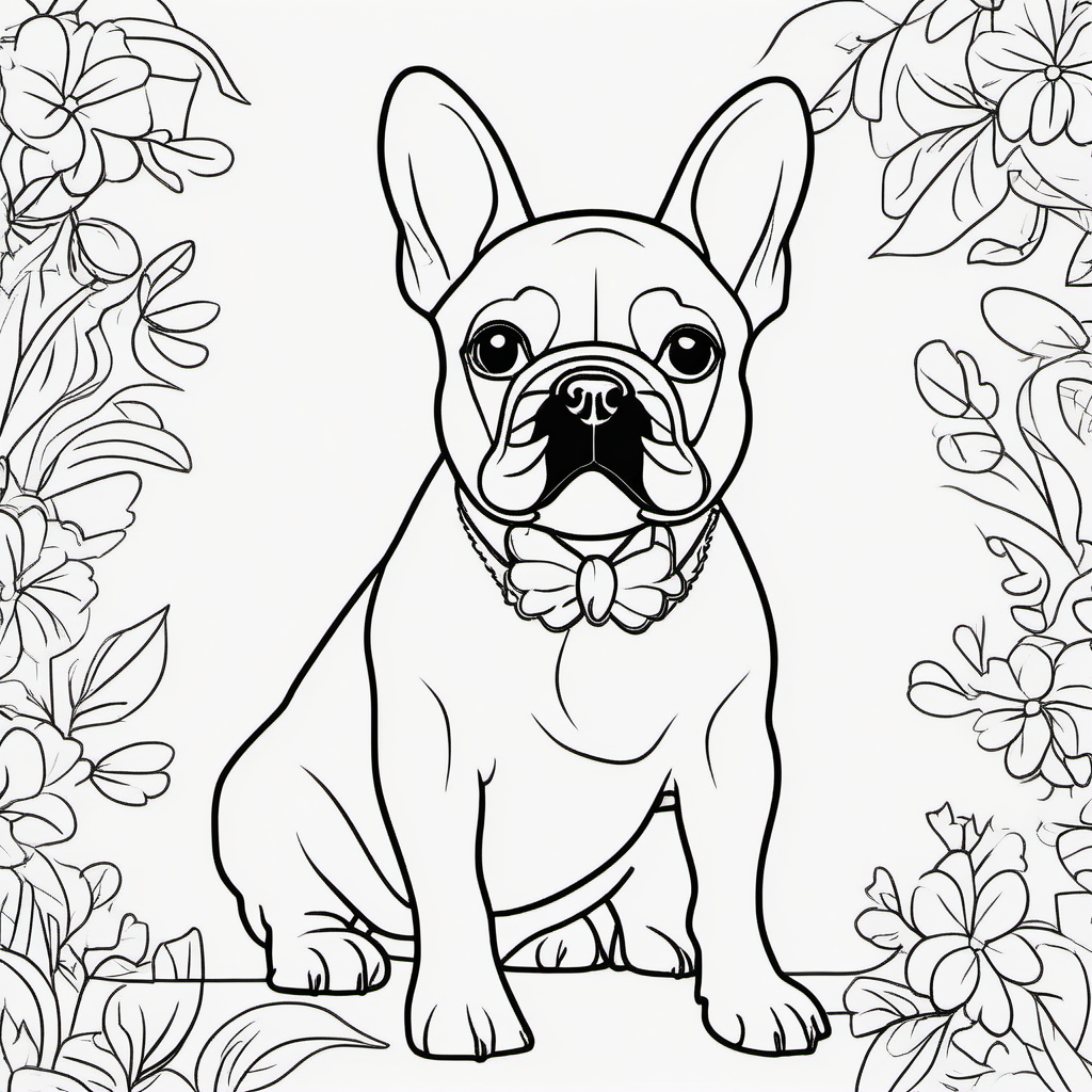 
Craft a delightful black outline of a French Bulldog, exclusively designed for a children's coloring book. This charming illustration leaves ample space for kids to unleash their creativity and add vibrant colors, making the coloring experience both engaging and delightful.