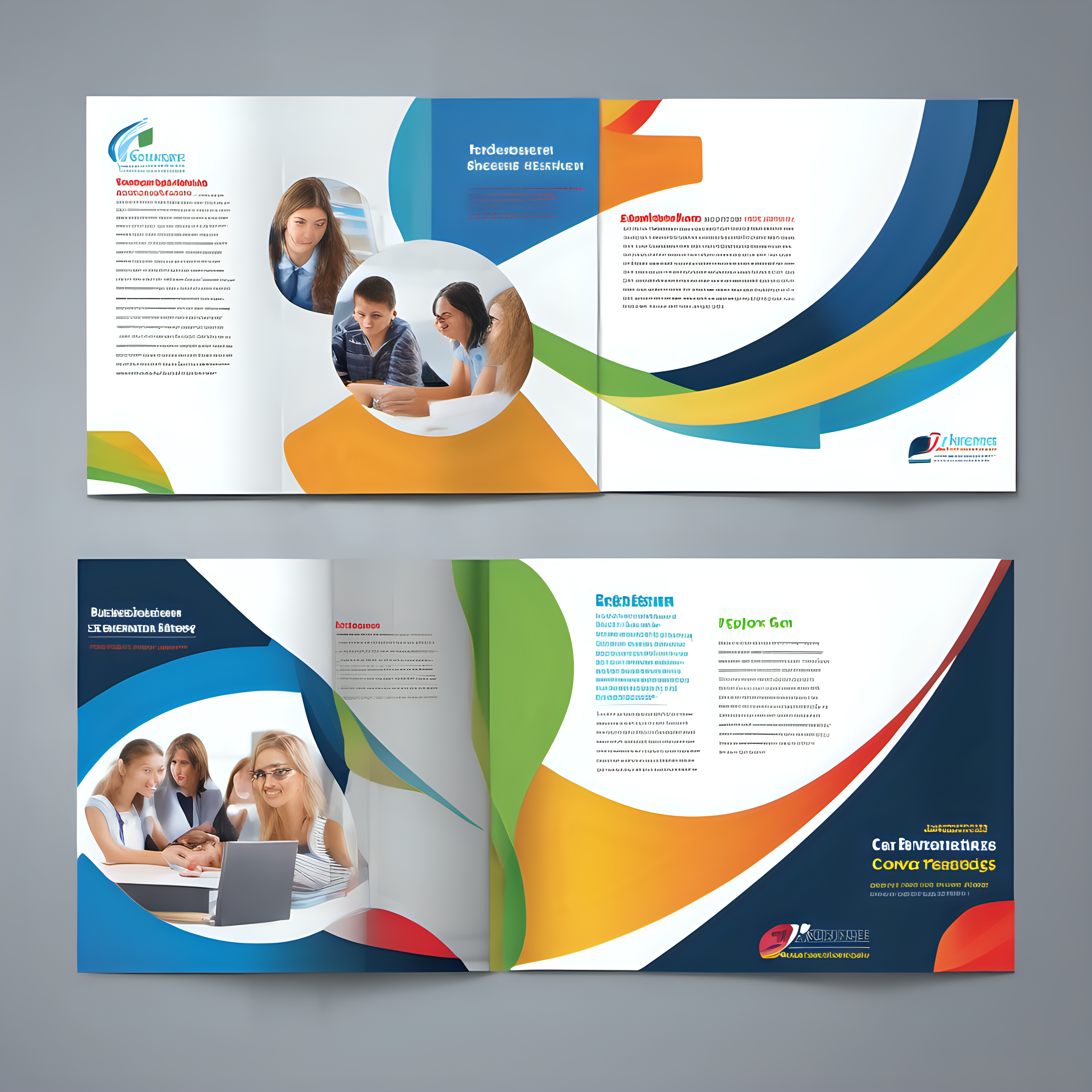  Cover design for brochures in the education