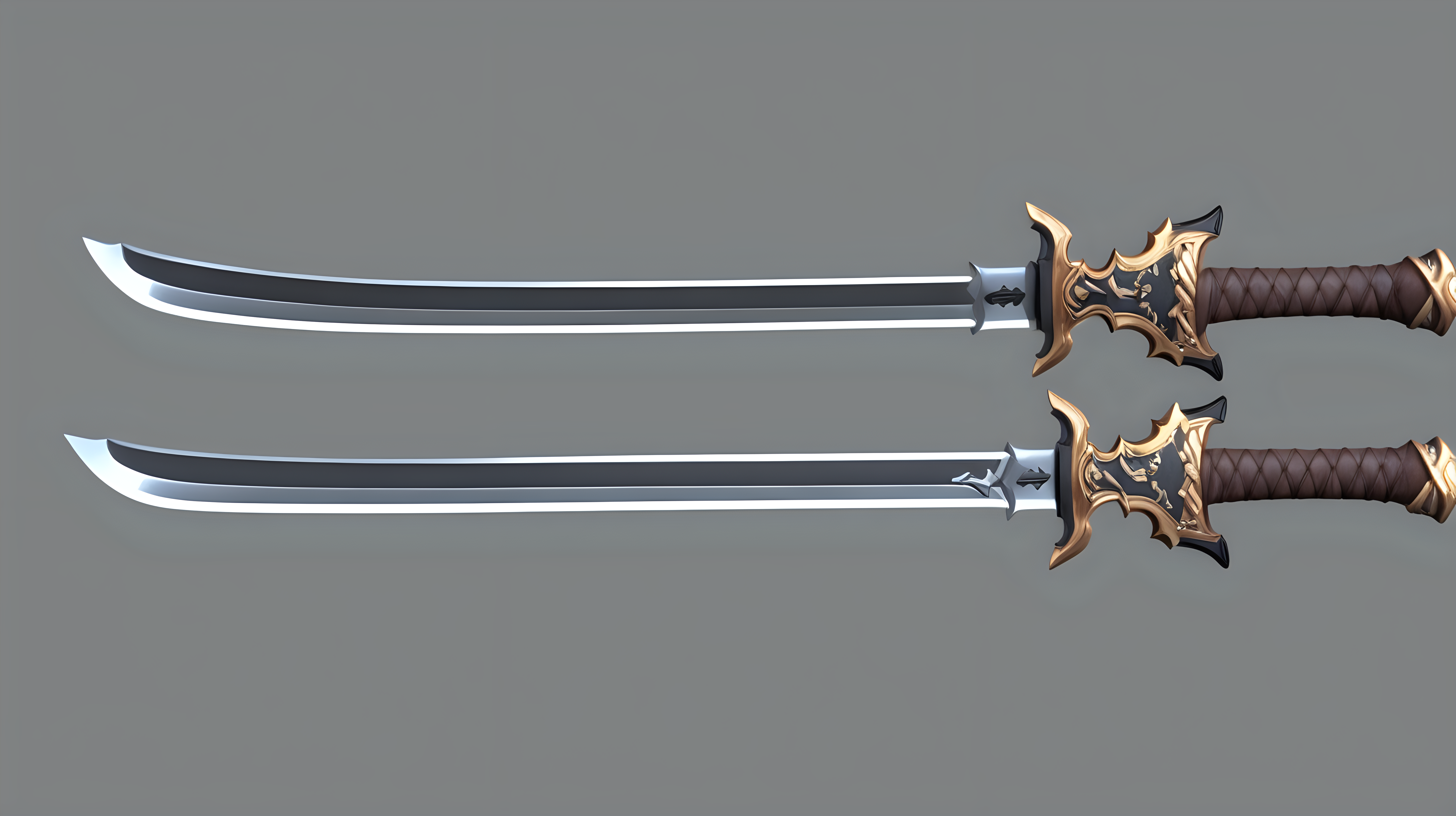 Model for a simple sword for a 3D survival MMORPG game in an anime style for Unity