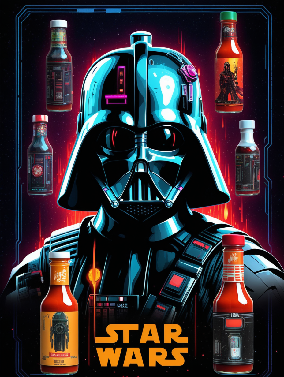 star wars cyberpunk hot sauce edition poster