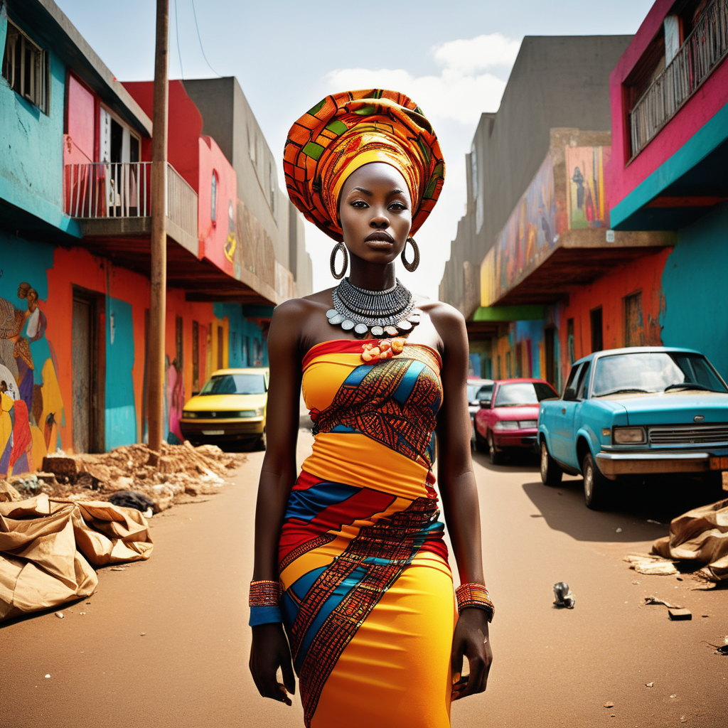 Vibrant images that represent African heritage, in Urban settings