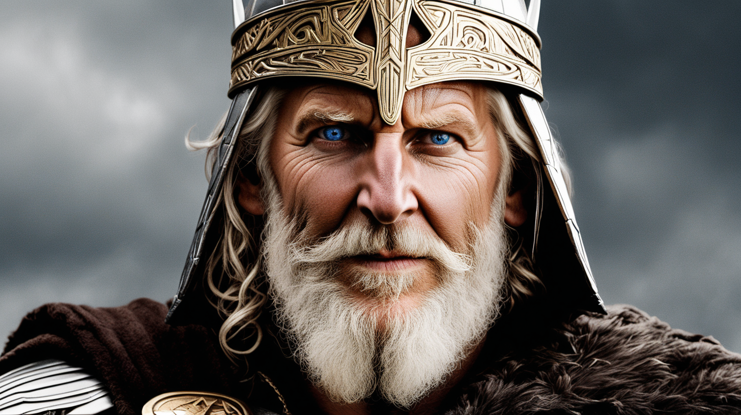 Odin the Allfather with the face of Bradley Cooper
