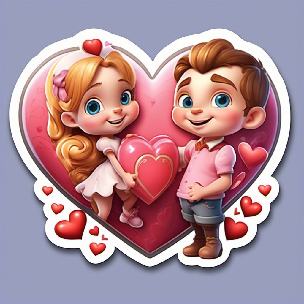 
sticker, valentine heart,  so cute,  big, cartoon 
fairytale, 
 incredibly high detail, 16k, octane rendering, gorgeous, wide angle.