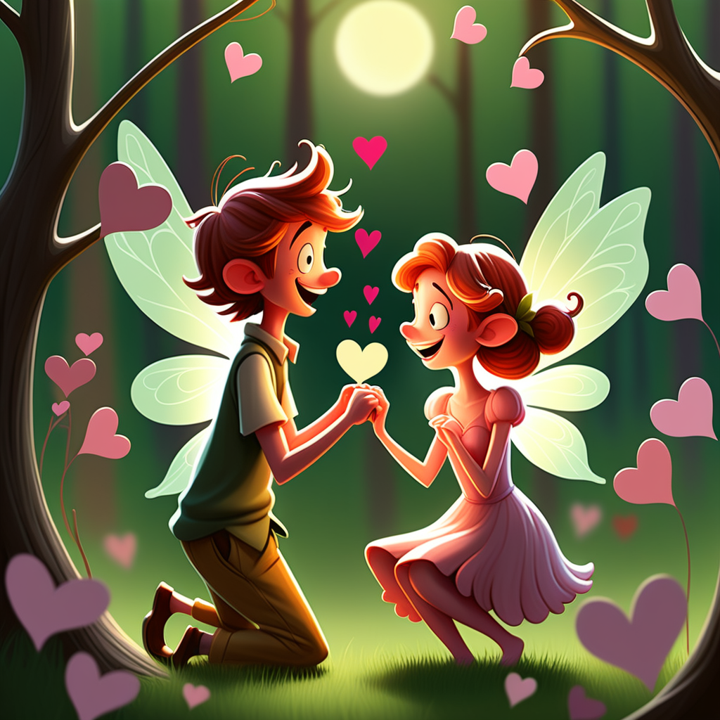 envision prompt Whimsical fairy valentines translated into a