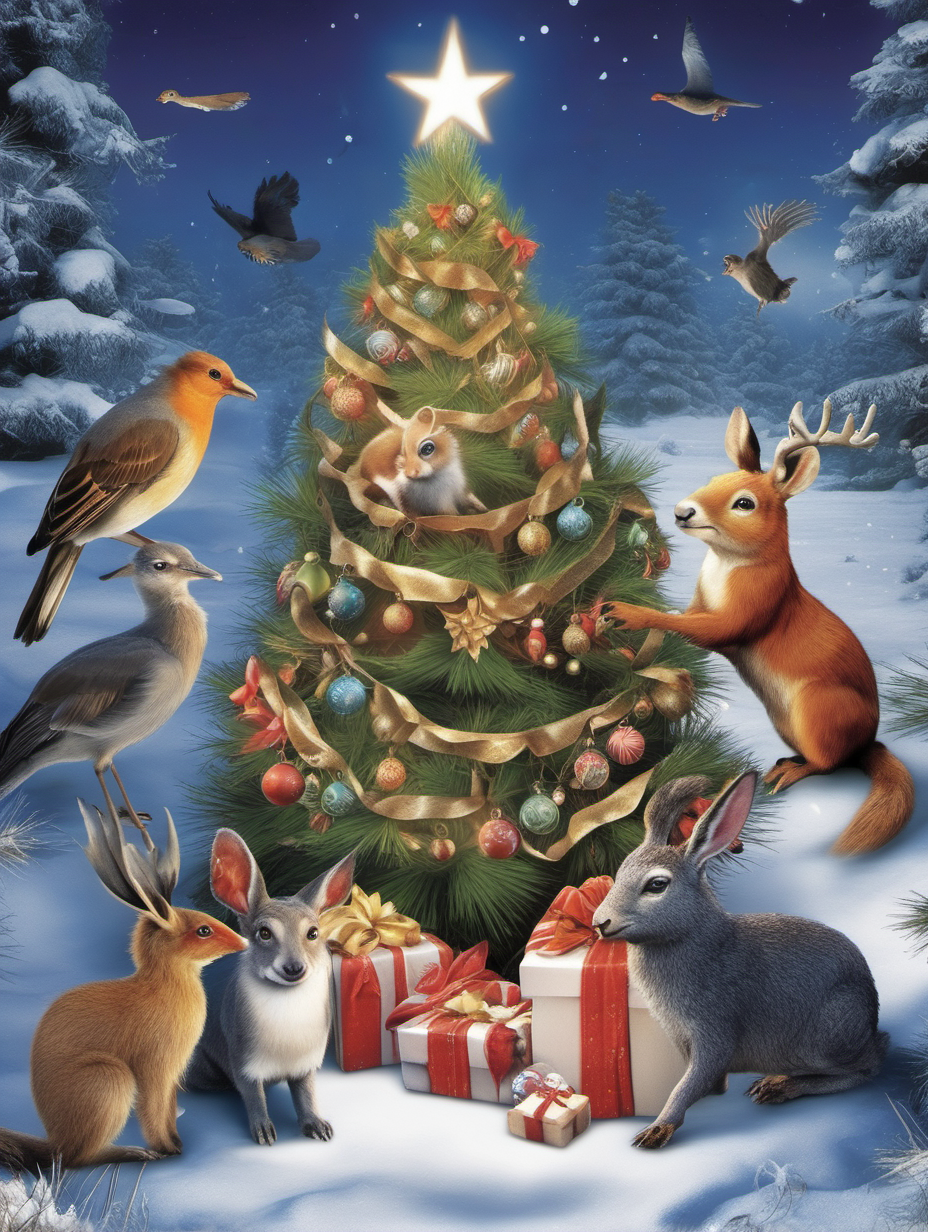  animals magical christmas advent