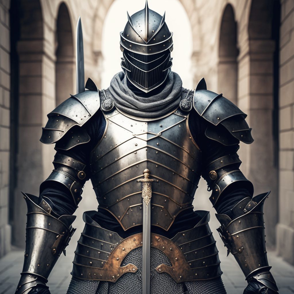 The armored man with a sword