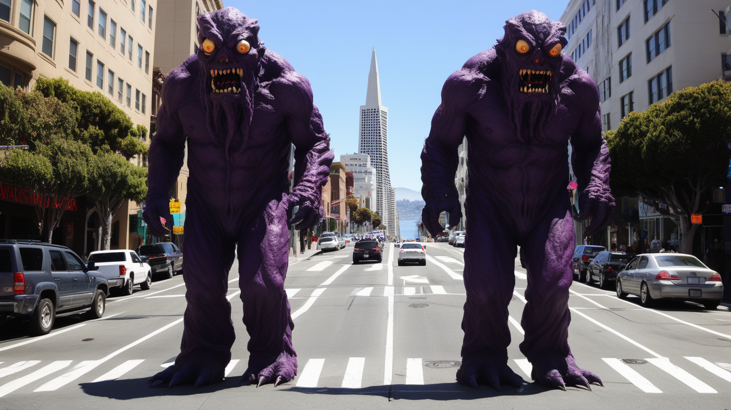 two headed monster roaming San Francisco
