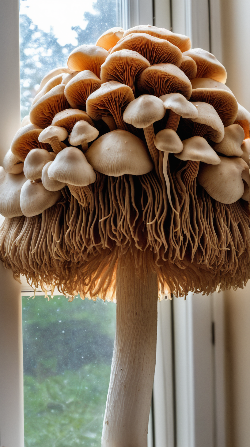 LionsMane mushroom all over the house