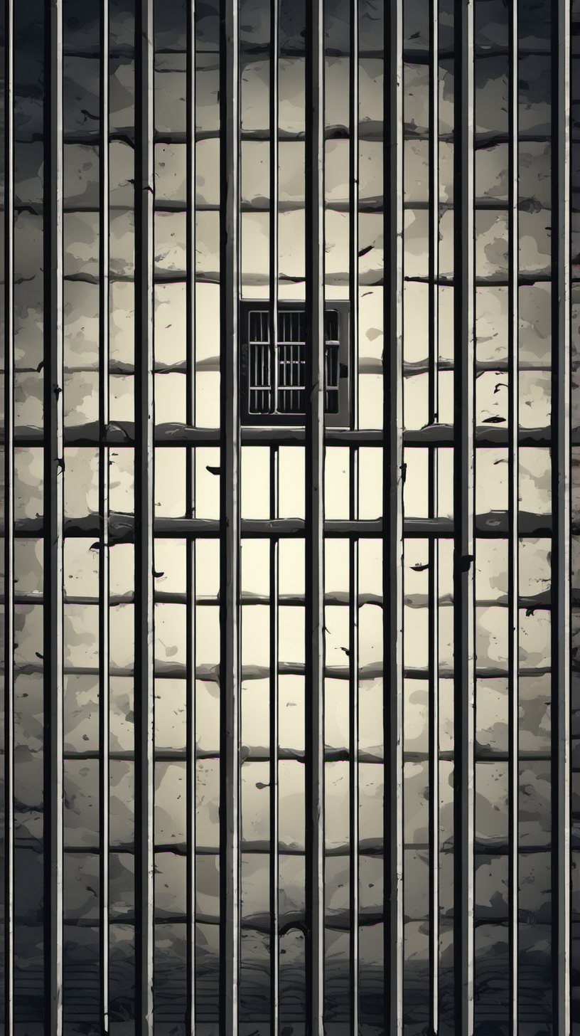 тюрьма решетка жуткая фон
