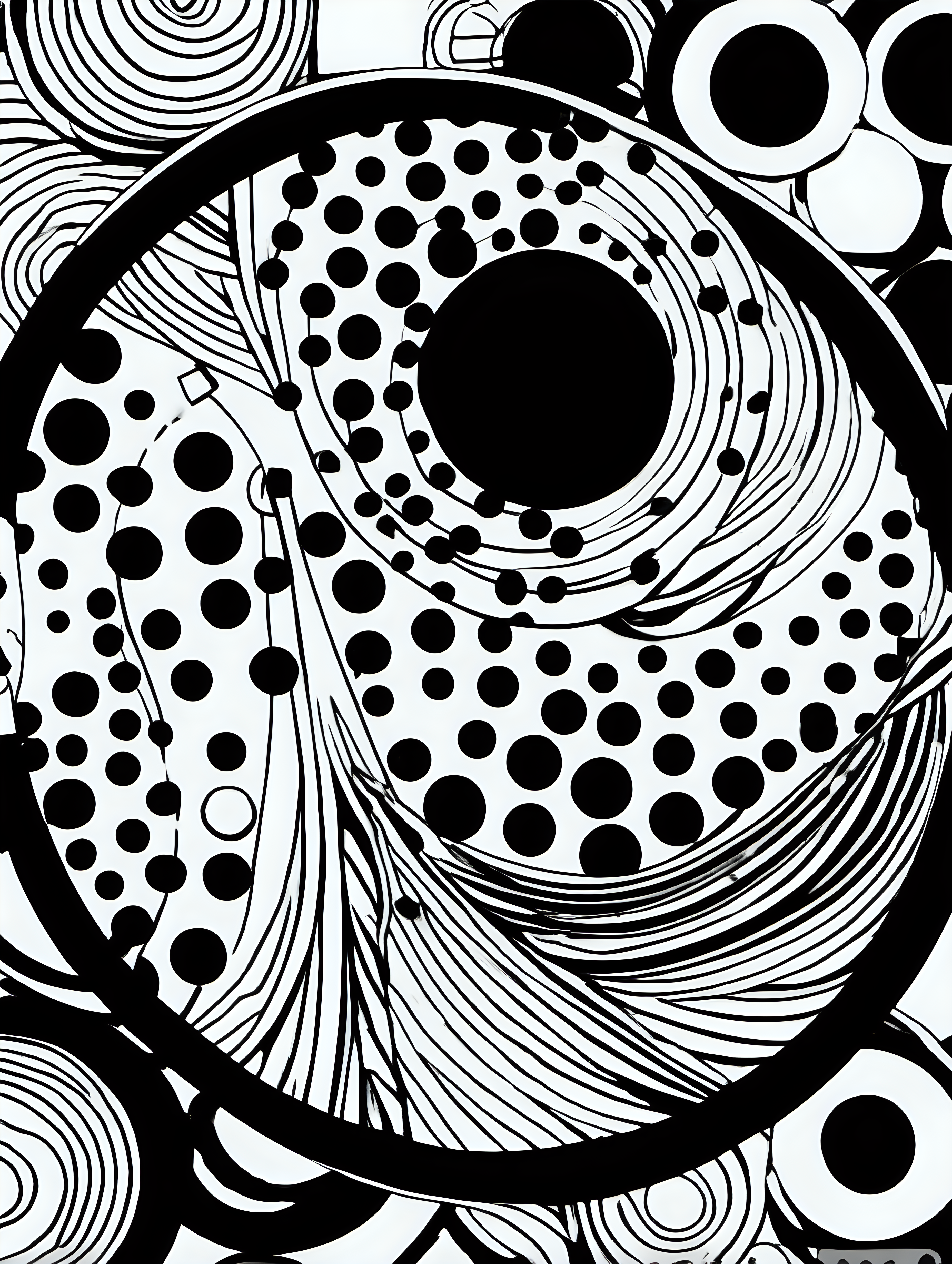 perfect patterns circles ,coloring page, simple draw, no colors, 