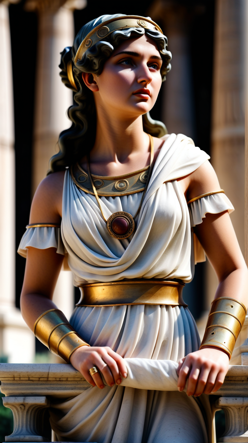 ancient beautiful roman woman