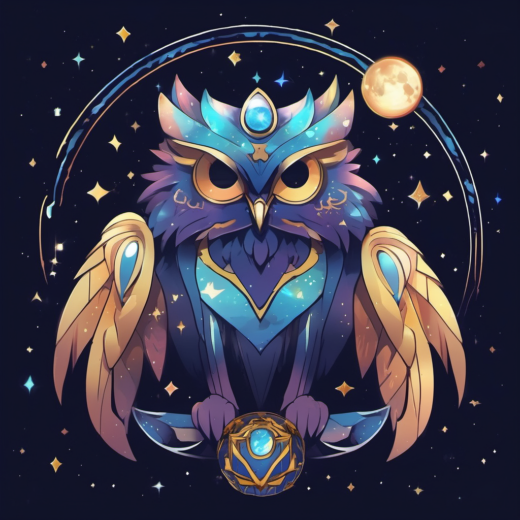 magedlion moondrop crescent moon owl pokemon love cosmic