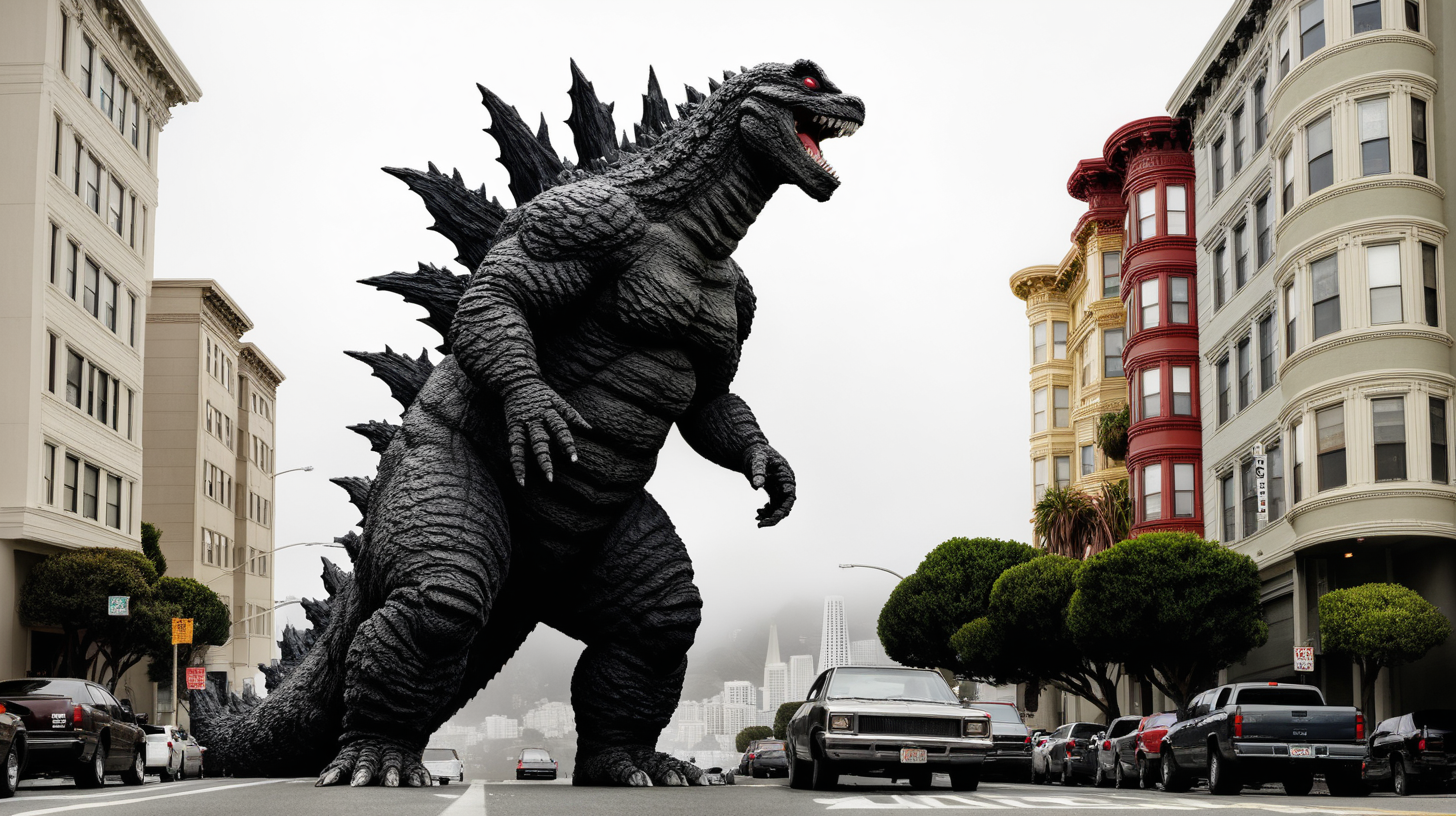 Godzilla on the streets of San Francisco