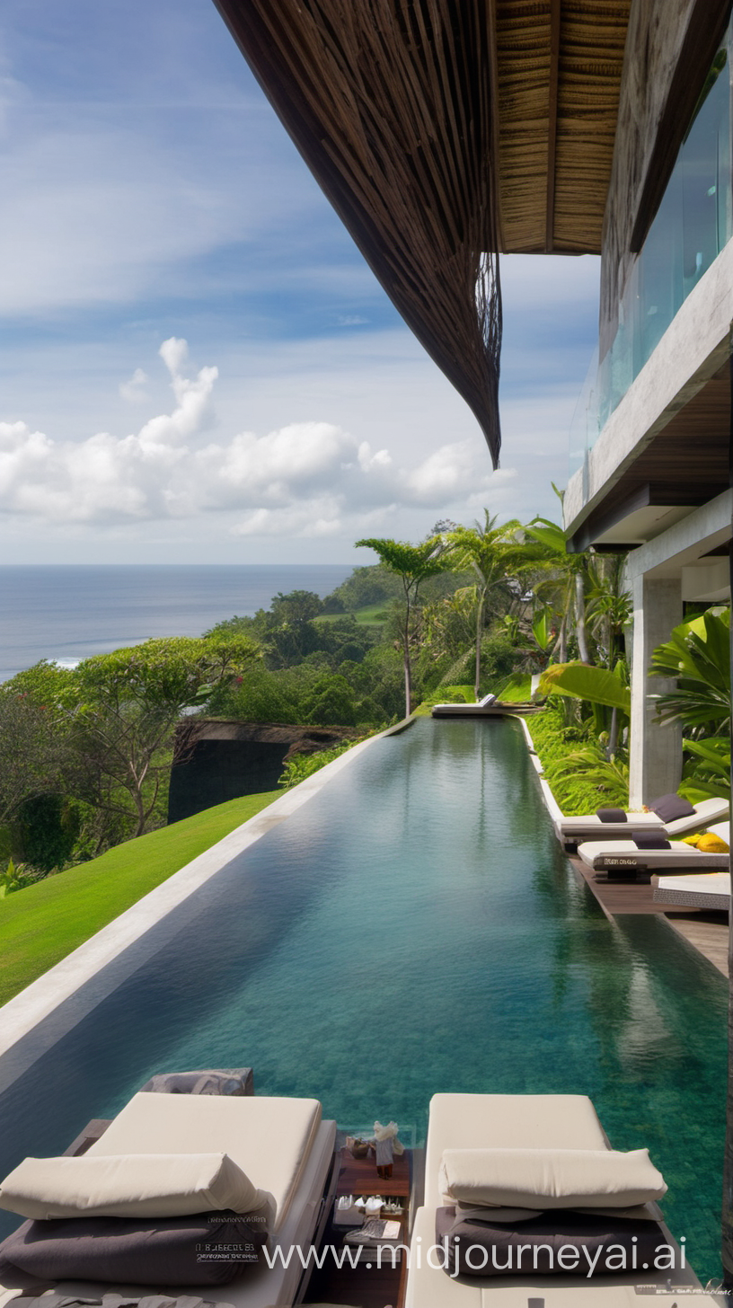 Bali luxury villa cliff top