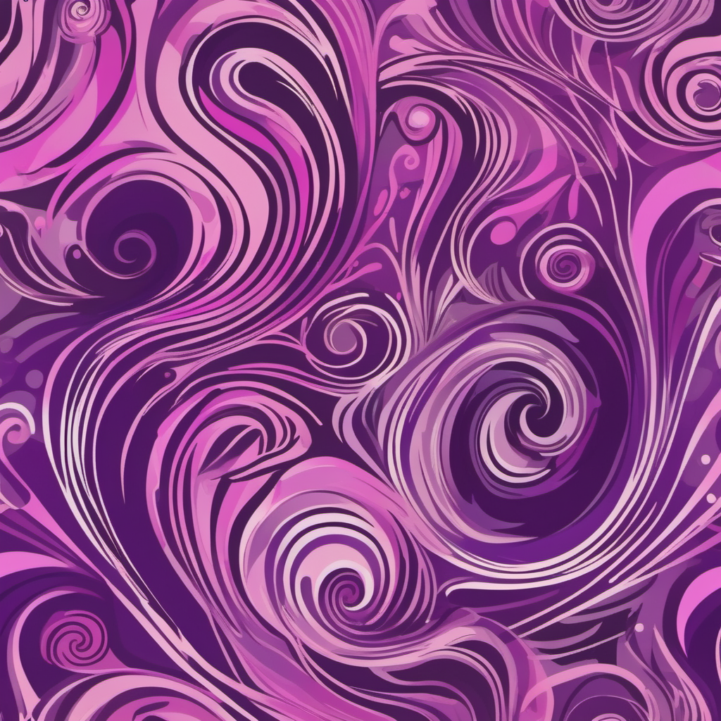 Sophisticated purple and pink swirly design