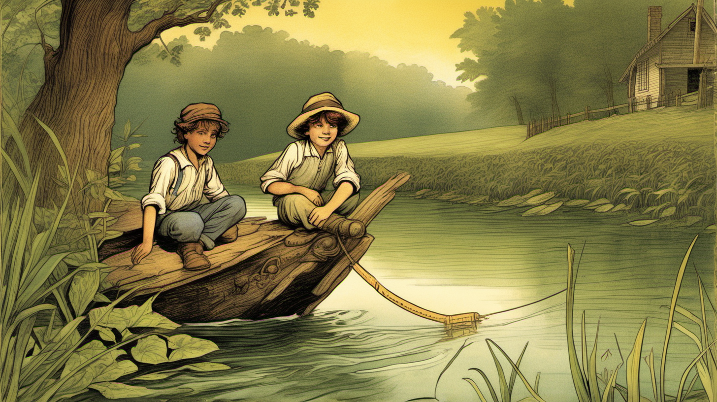 Tom Sawyers Adventuresfairy tale illustrations