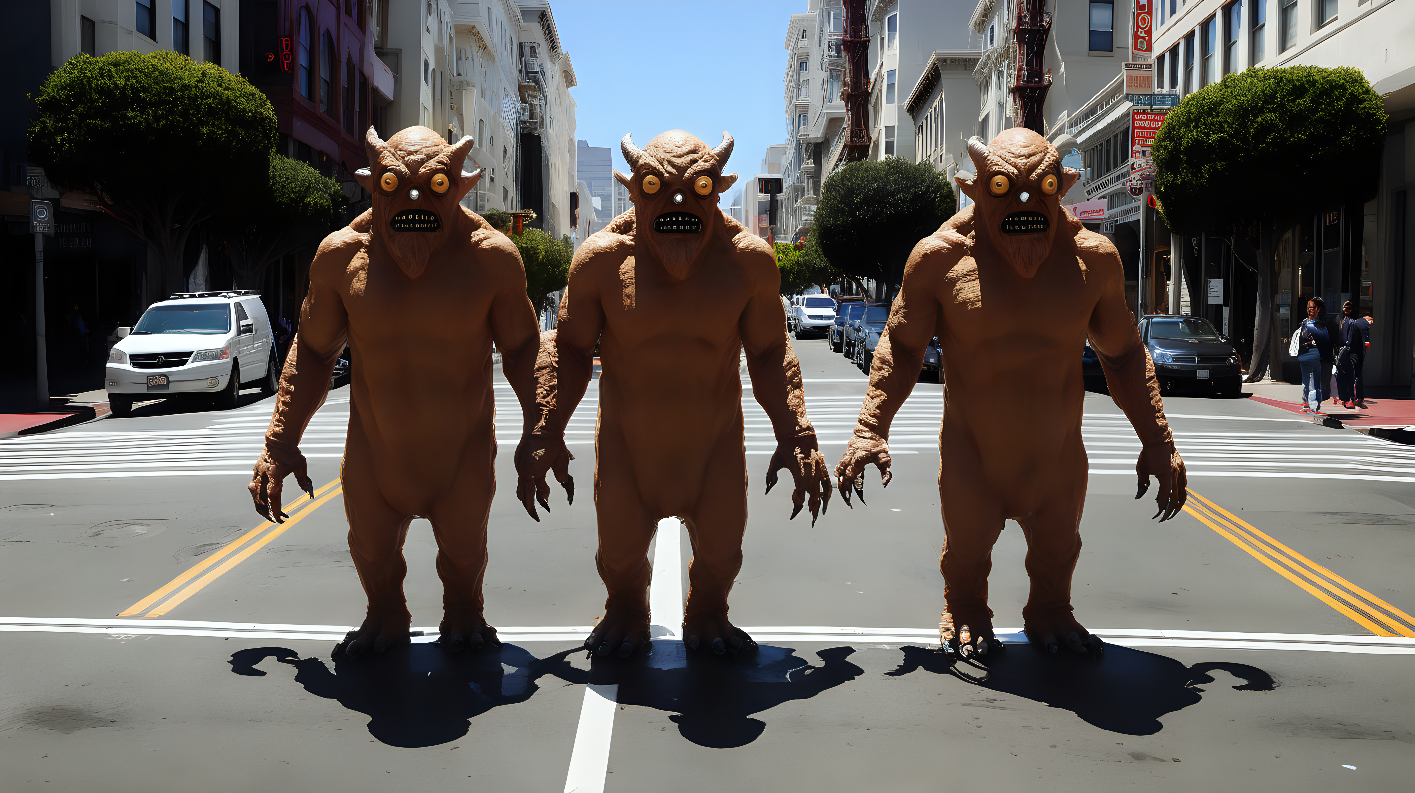 two headed monster roaming San Francisco