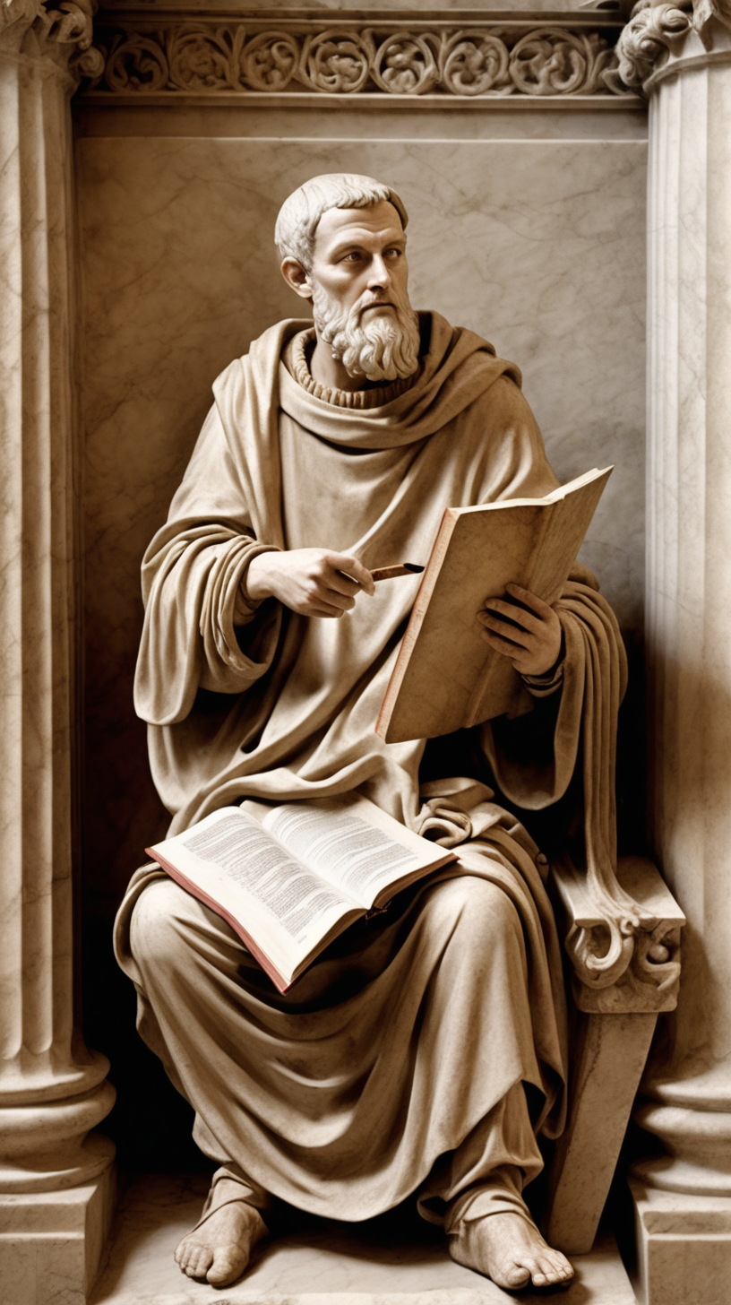 European scholar in the 8th century AD