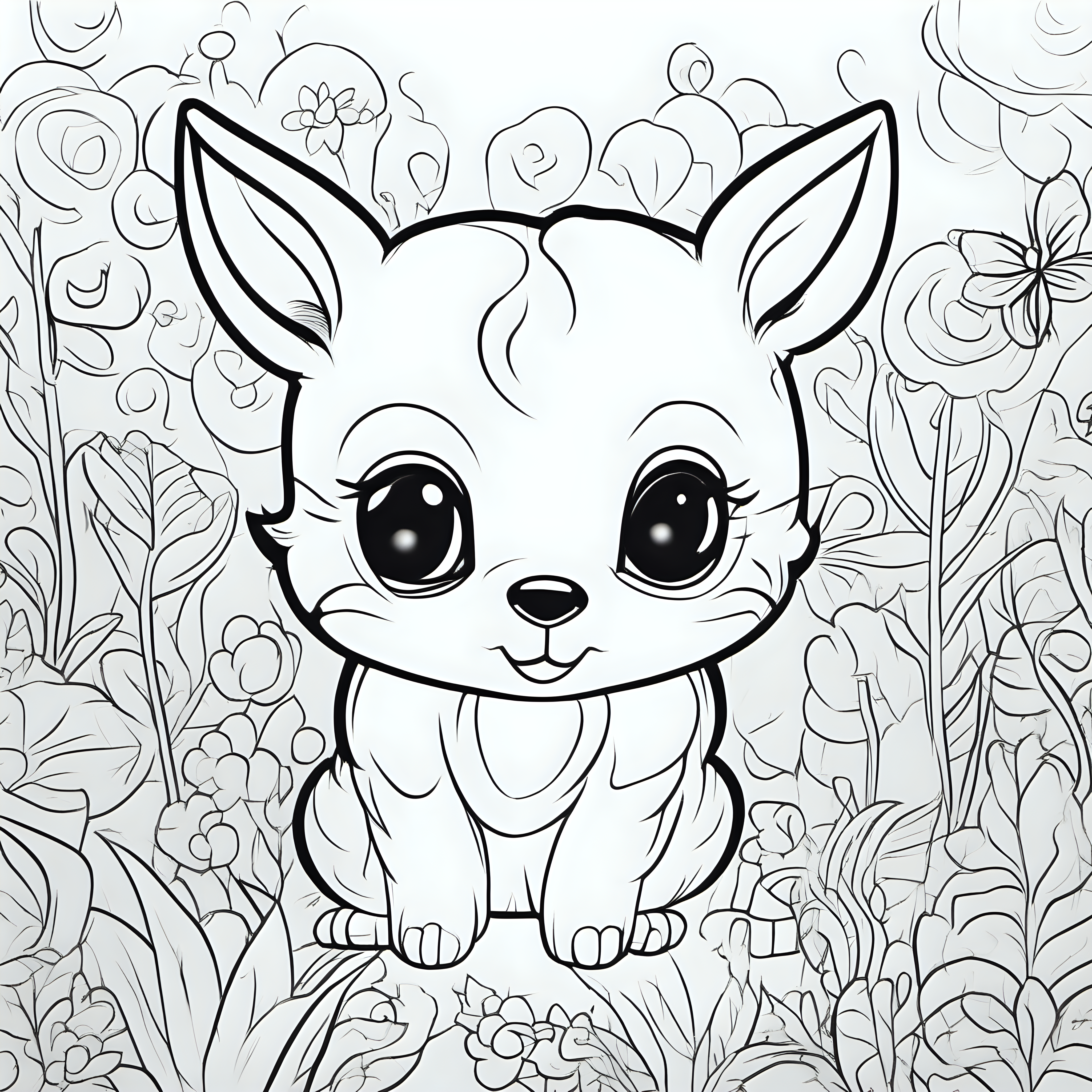 draw cute animals with only the well defined