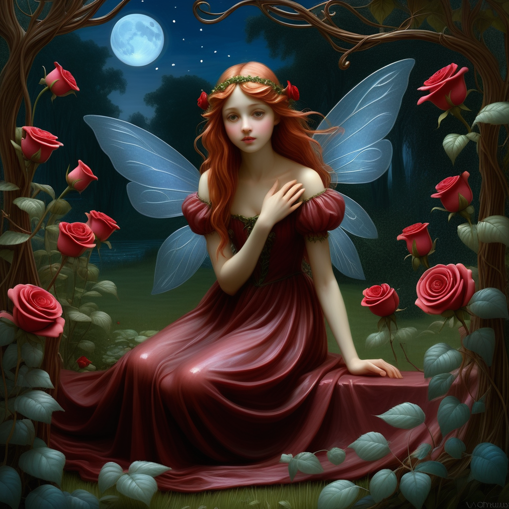 envision prompt Whimsical fairy valentines envisioned as a