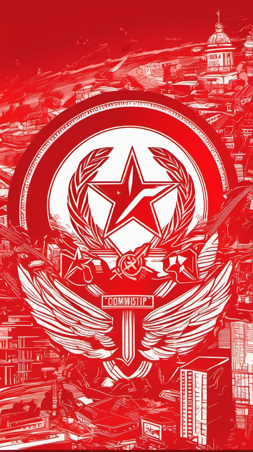 red communist background