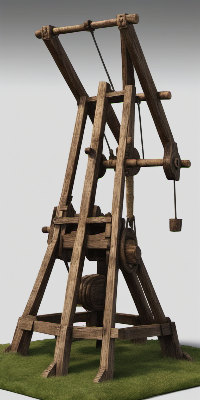 realistic medieval catapult
