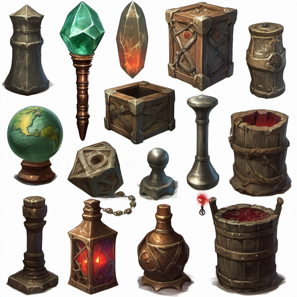 Random undefined objects in the world of DnD.