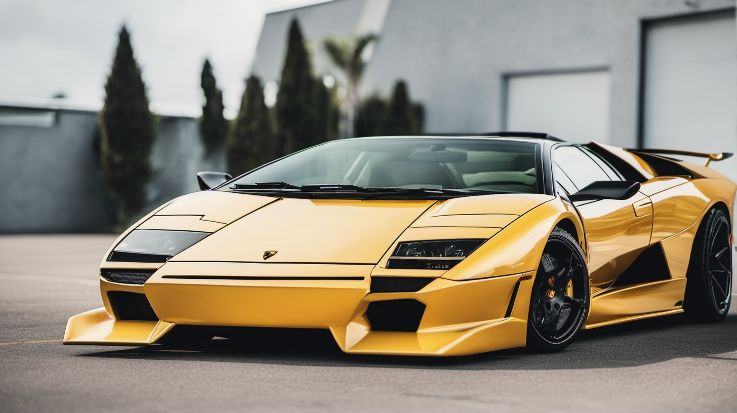 1990 Lamborghini Diablo blended with a 2020 Lamborghini Aventador 