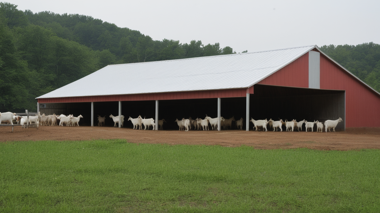 goat farm building