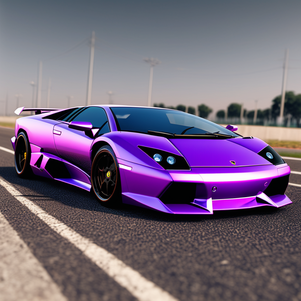 blend a Lamborghini Diablo with a Lamborghini Aventador