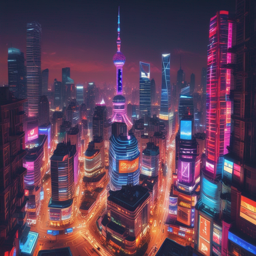 夜幕下的上海 (Shanghai Under the Night Sky)