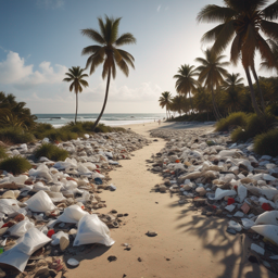 Пляж из Пластика