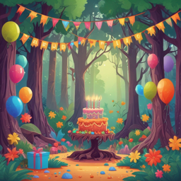 Birthday in a wood