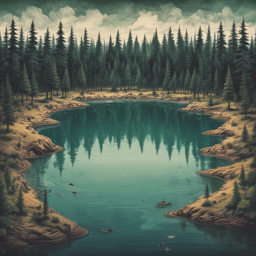Пивное озеро в лесу 2