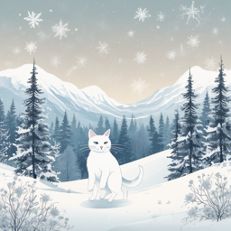 Кошечка-Снежинка