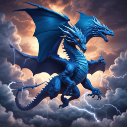 Синий Дракон Во Время Бури