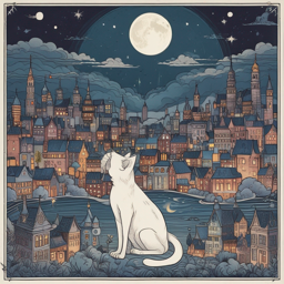 Cat in the Moonlight