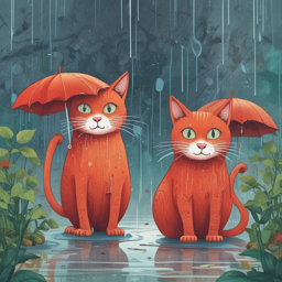 Коты и дождь